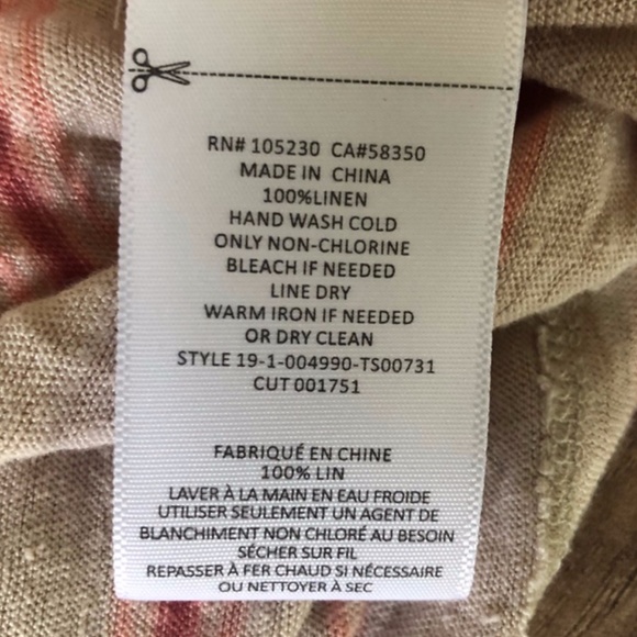 Joie Rayson Twist Back Striped Tank Flax size S - Picture 6 of 7